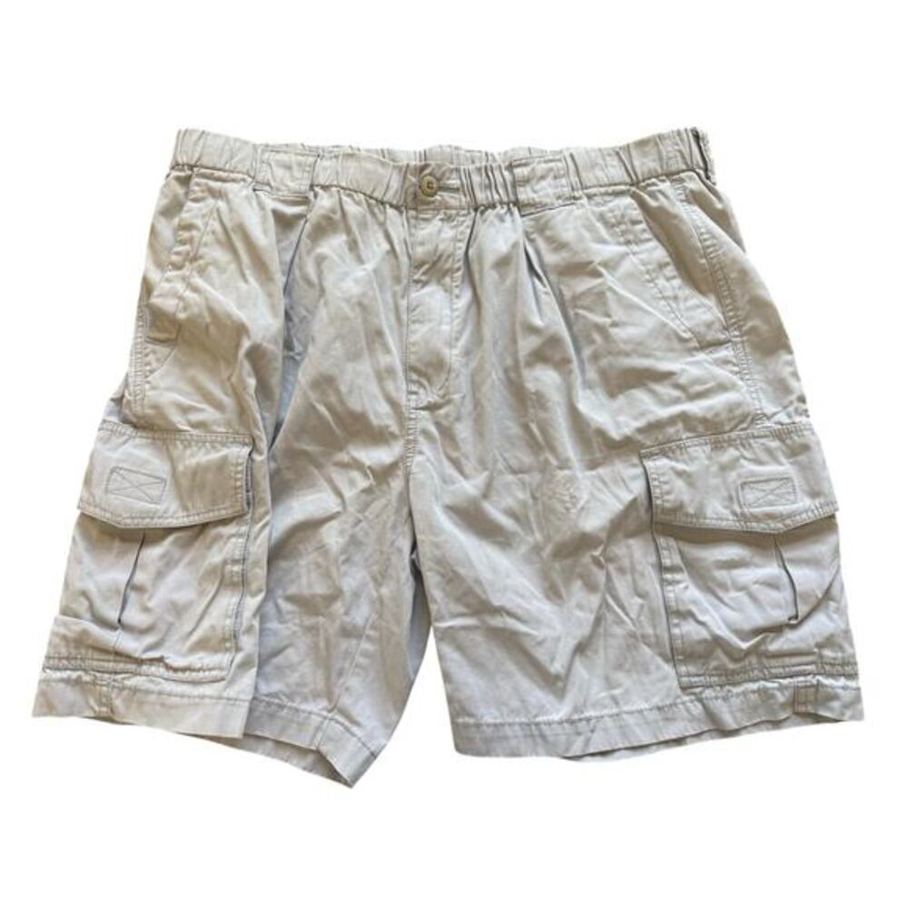 Tommy Bahama Mens Cargo Shorts Size XL White Casual Relaxed Preppy Outdoor Beach